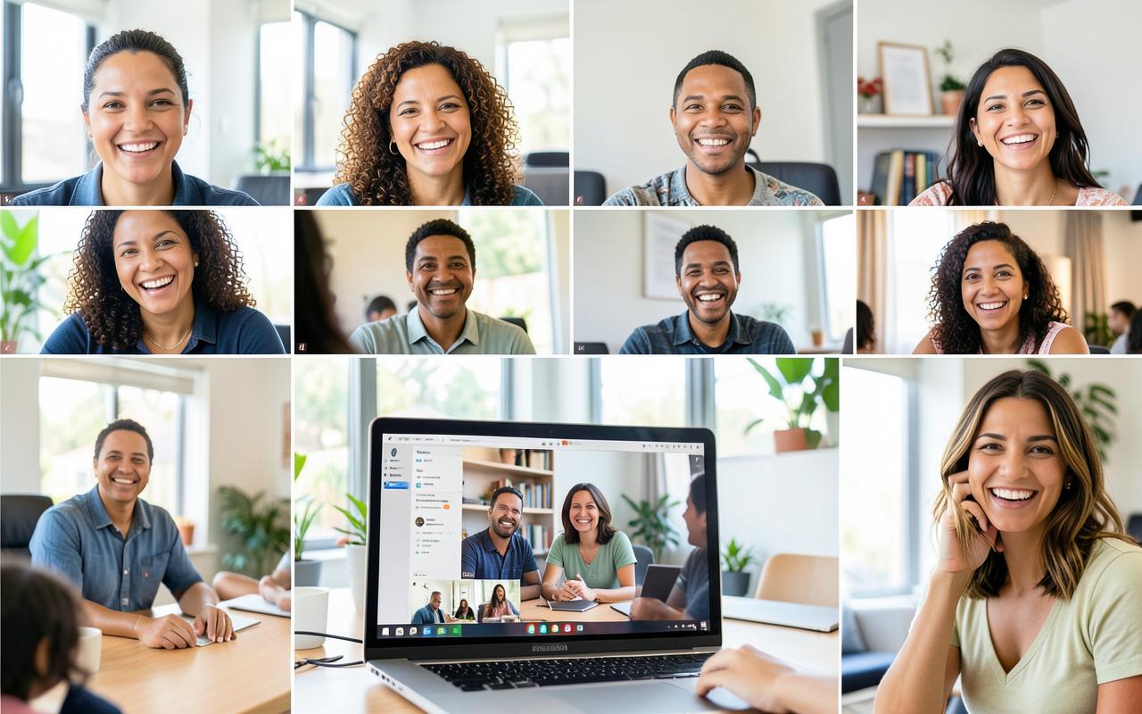 Turma da A ORDEM em uma aula ao vivo por videochamada